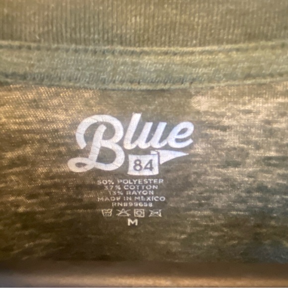 MENS MEDIUM DARK HEATHER-GREEN RETRO LAKE TAHOE FOREST TEE - Picture 5 of 5